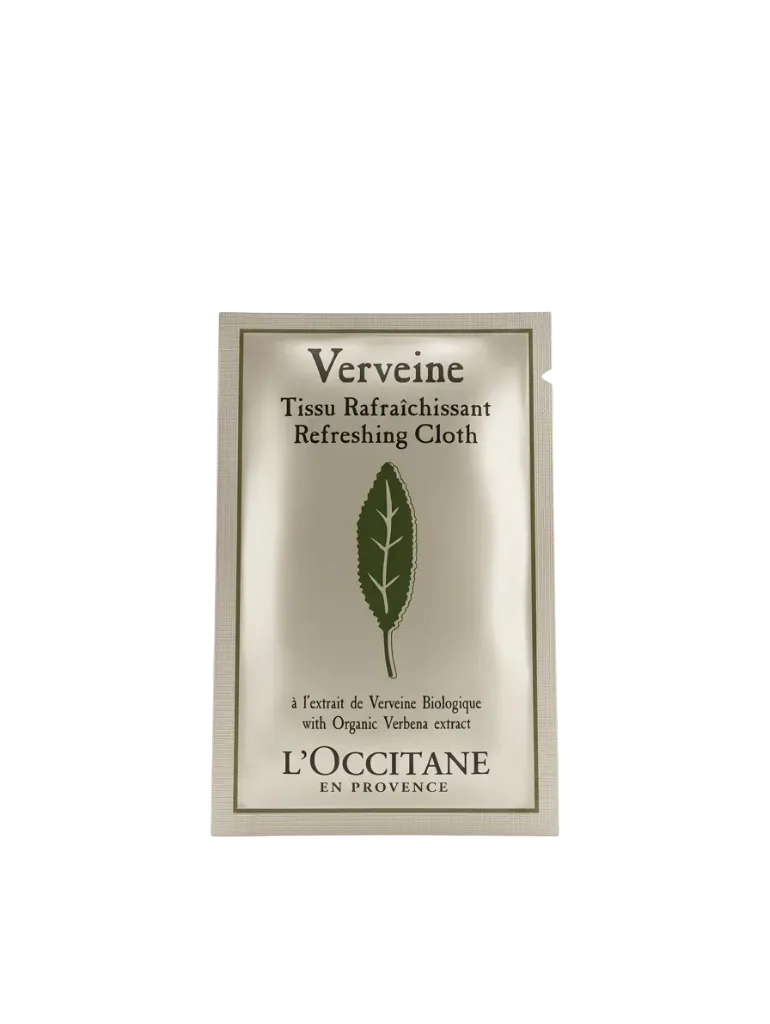 L'Occitane Verbena Refreshing Cloth 4ml (Last Pieces)