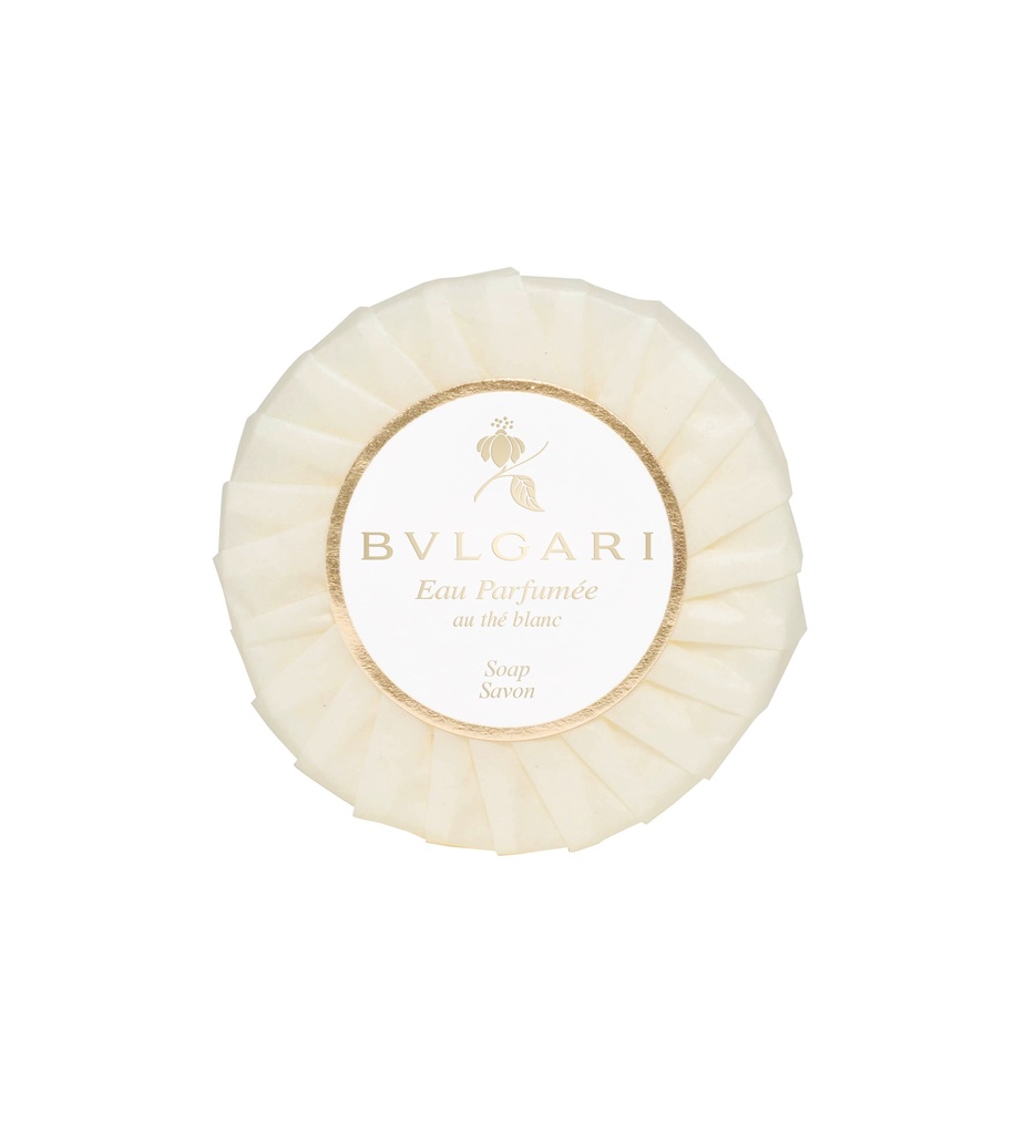 Bulgari White Tea Round Pleated Soap