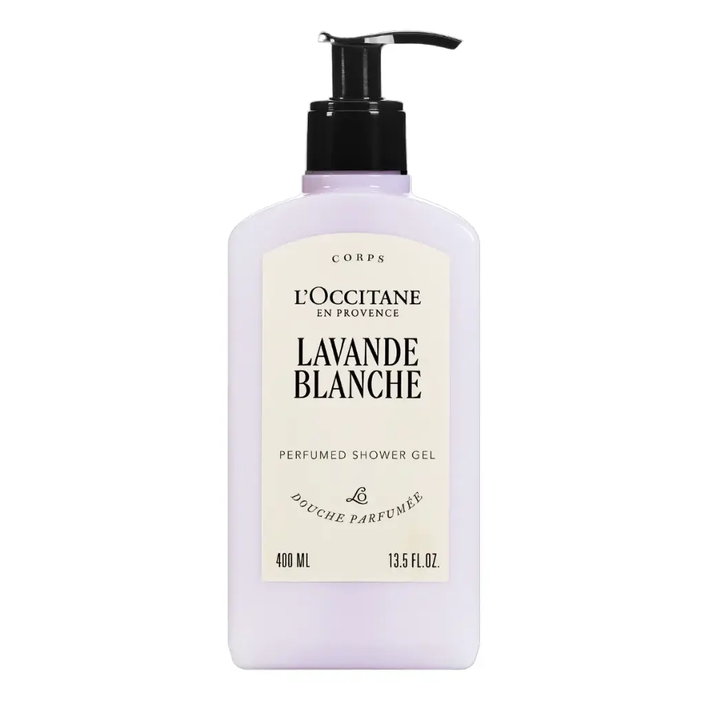 [98BBGD400LB25] L'Occitane White Lavender Shower Gel (400ml)