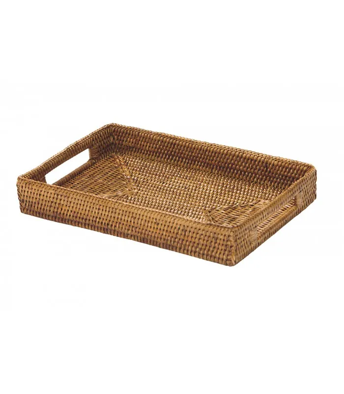 Rattan Rectangular Tray - Small